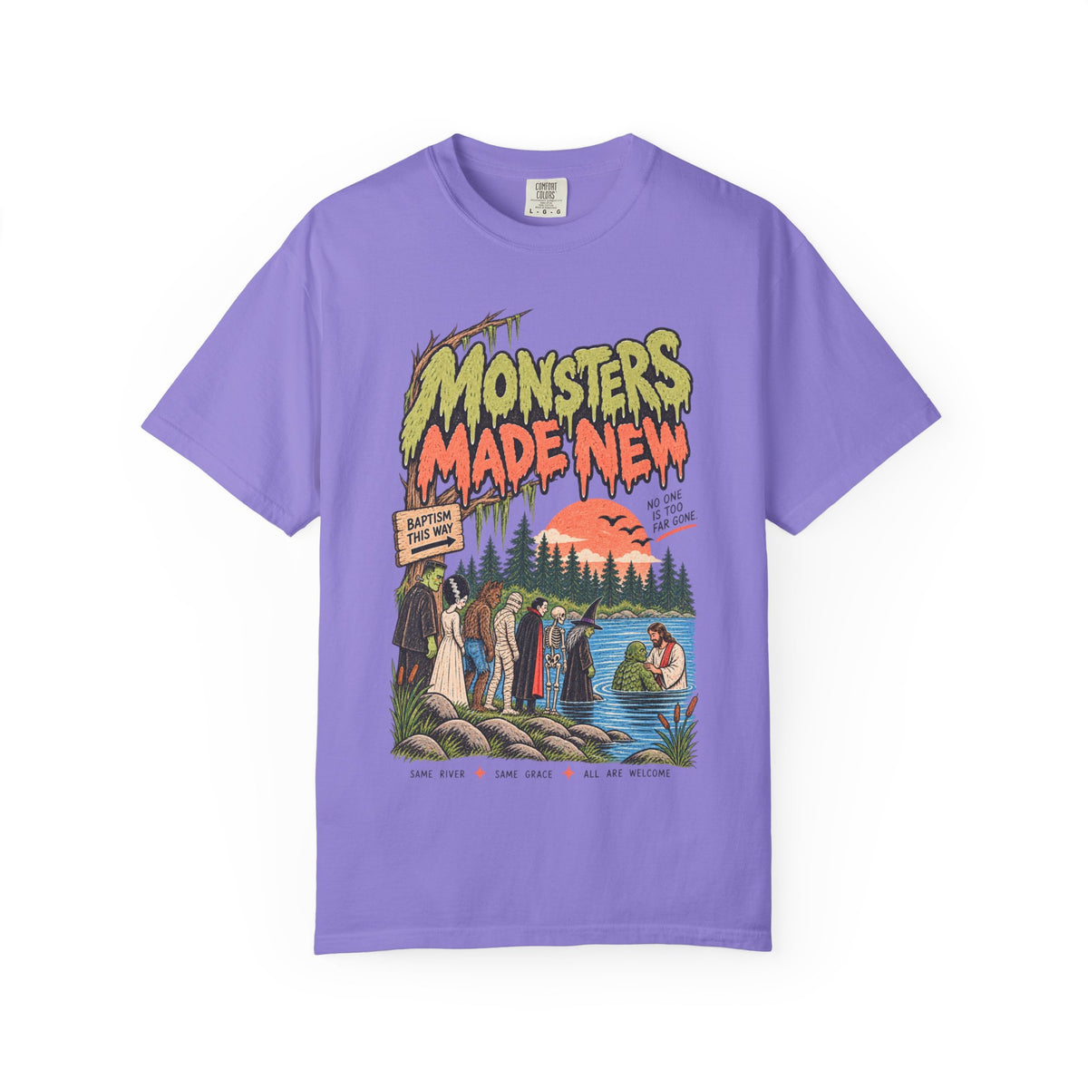 Monster Baptism Oversized Tee